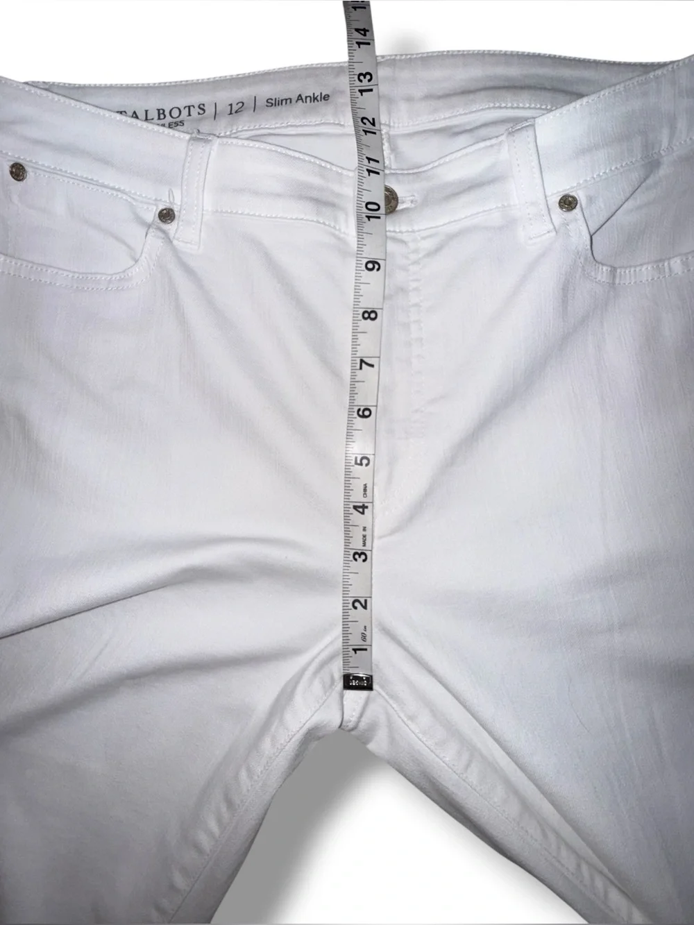 TALBOTS Flawless Slim Ankle Jeans - Women’s 12 White